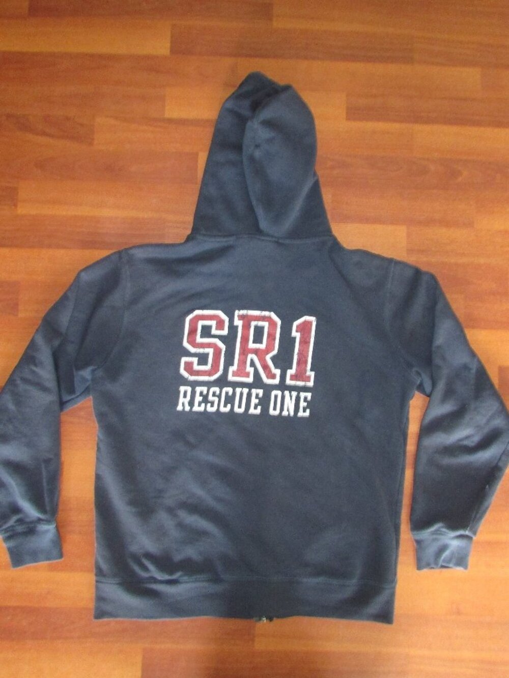 Aeropostale SR1 Rescue One Blue Hoodie - Y2K - Large